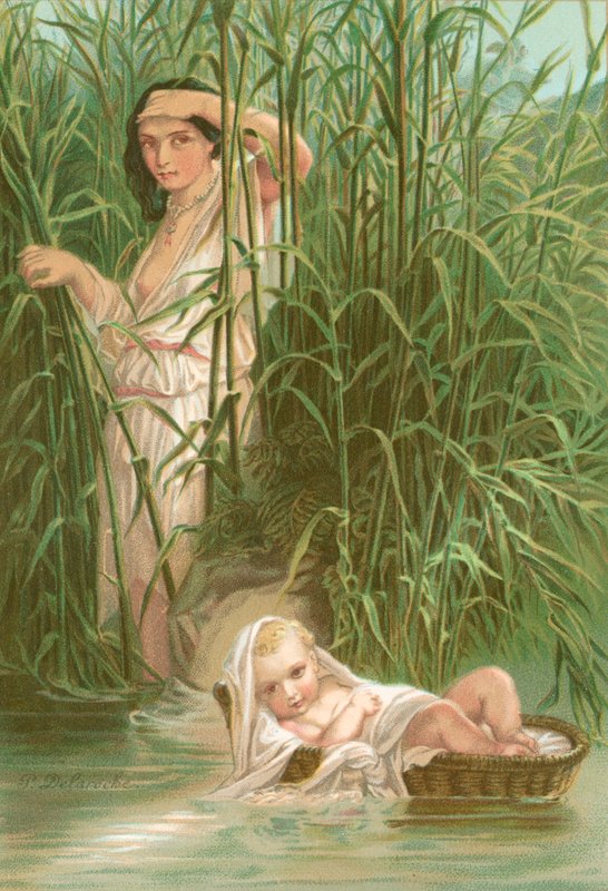 Miriam a Mojžíš od Hippolyte Delaroche