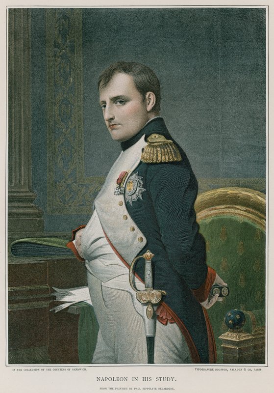 Napoleon ve své pracovně od Hippolyte Delaroche