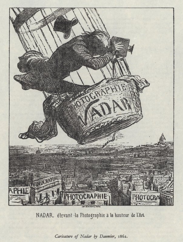 Nadar povyšuje fotografii na úroveň umění od Honore (after) Daumier