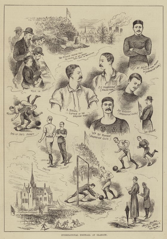 Mezinárodní fotbal v Glasgow od Horace Morehen