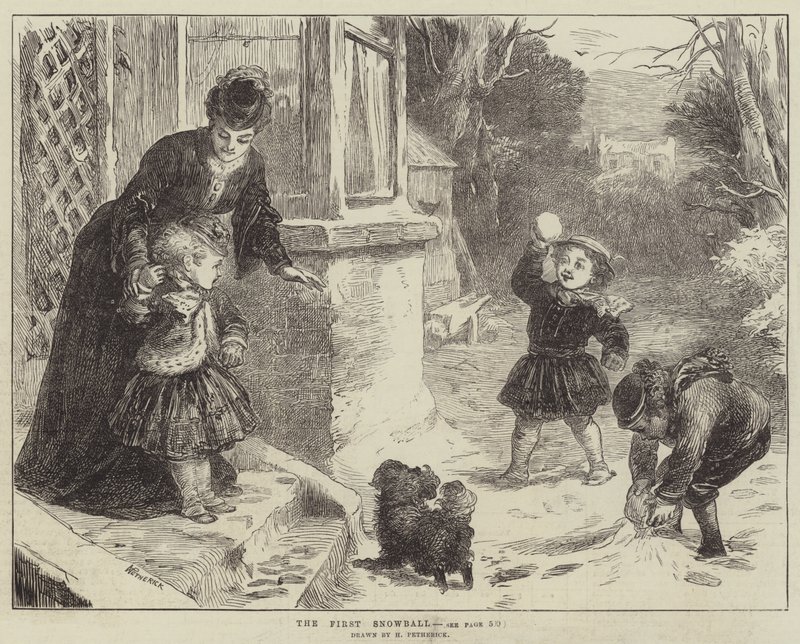 První sněhová koule od Horace Petherick