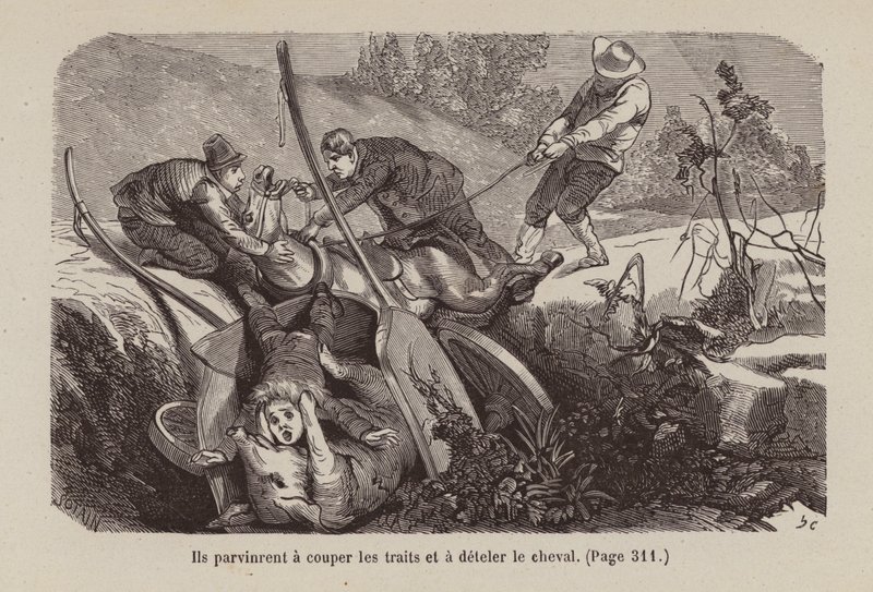 Ilustrace k filmu Un Bon Petit Diable (rytina) od Horace (after) Castelli