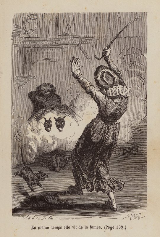 Ilustrace k filmu Un Bon Petit Diable (rytina) od Horace (after) Castelli
