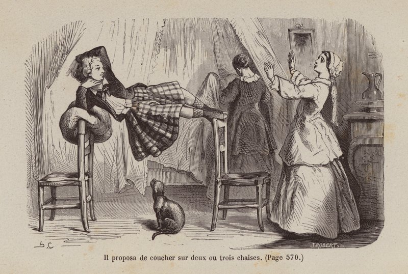 Ilustrace k filmu Un Bon Petit Diable (rytina) od Horace (after) Castelli