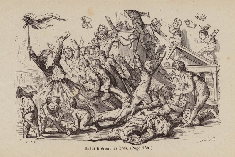 Ilustrace k filmu Un Bon Petit Diable (rytina) od Horace (after) Castelli