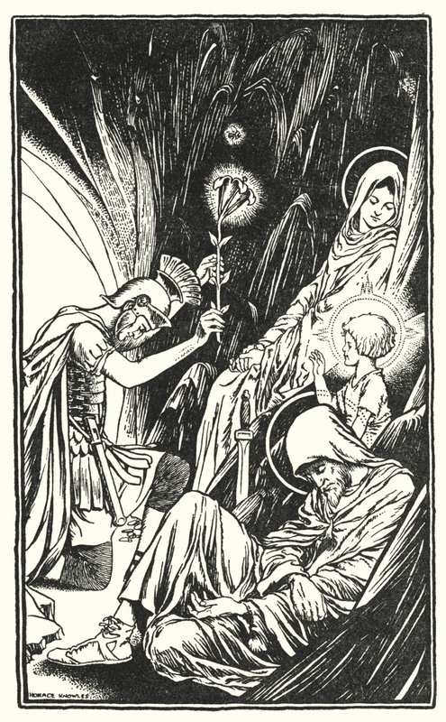Betlémské děti (litografie) od Horace J. Knowles