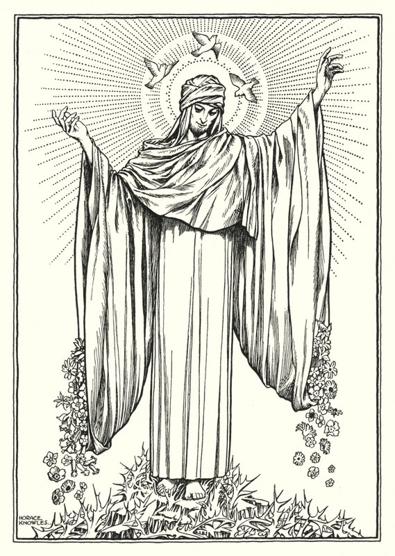Ilustrace ke Kázání na hoře (rytina) od Horace J. Knowles