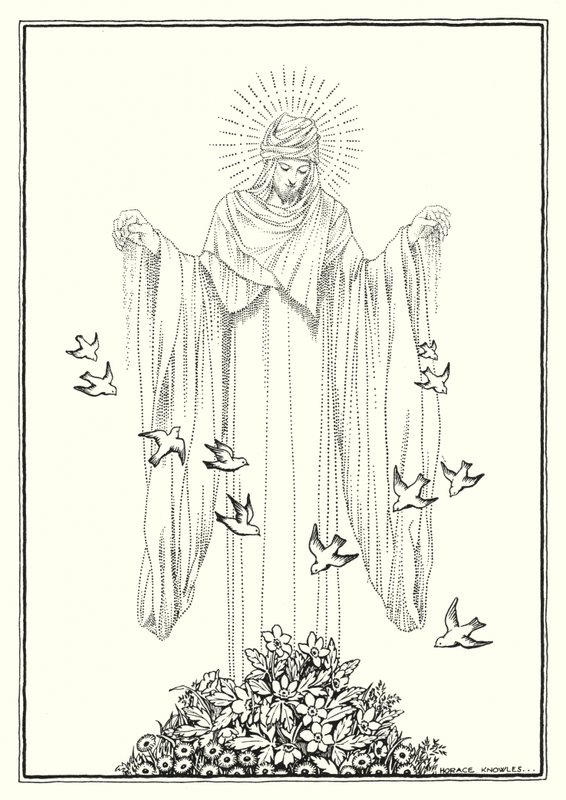 Ilustrace ke Kázání na hoře (rytina) od Horace J. Knowles