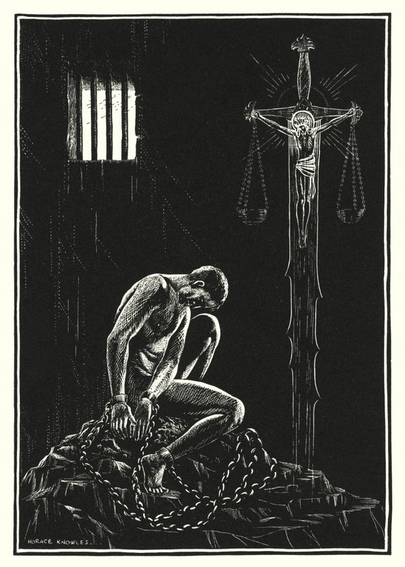 Ilustrace ke Kázání na hoře (rytina) od Horace J. Knowles