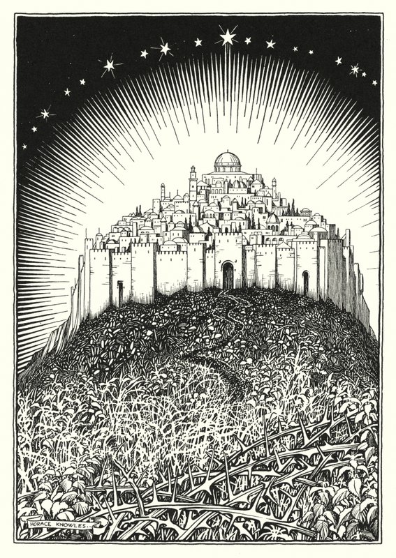 Ilustrace ke Kázání na hoře (rytina) od Horace J. Knowles