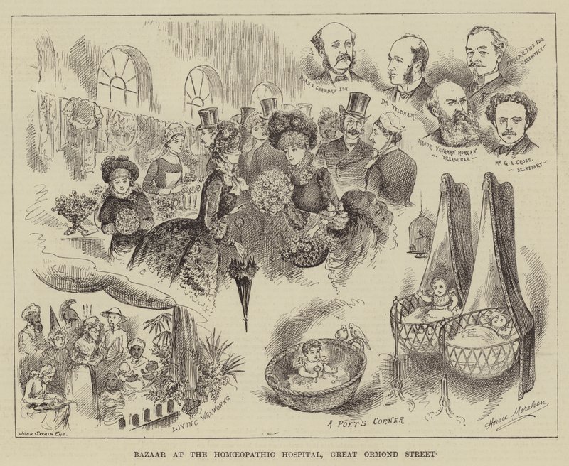 Bazar v Homeopatické nemocnici, Great Ormond Street od Horace Morehen