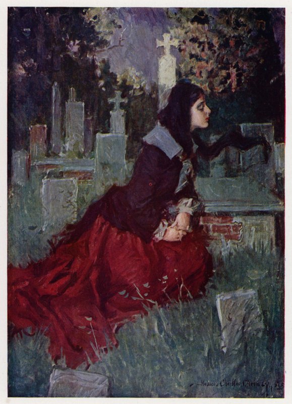 Ilustrace k Evangeline, A Tale of Arcadie, Henry Wadsworth Longfellow (barevné lito) od Howard Chandler (after) Christy