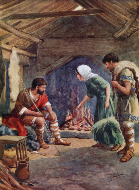 Alfréd Veliký v Chatě čistého stáda (barva lito) od Howard Davie