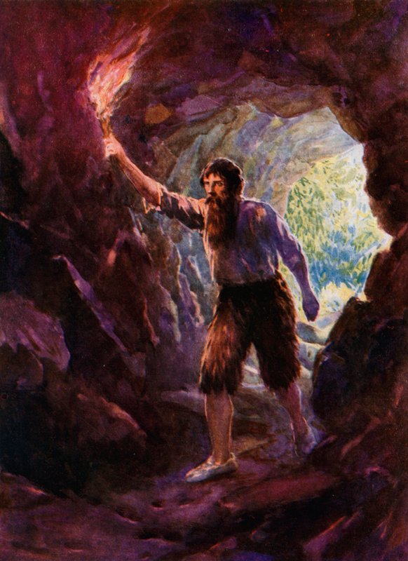 Ilustrace pro Robinsona Crusoe od Howard Davie