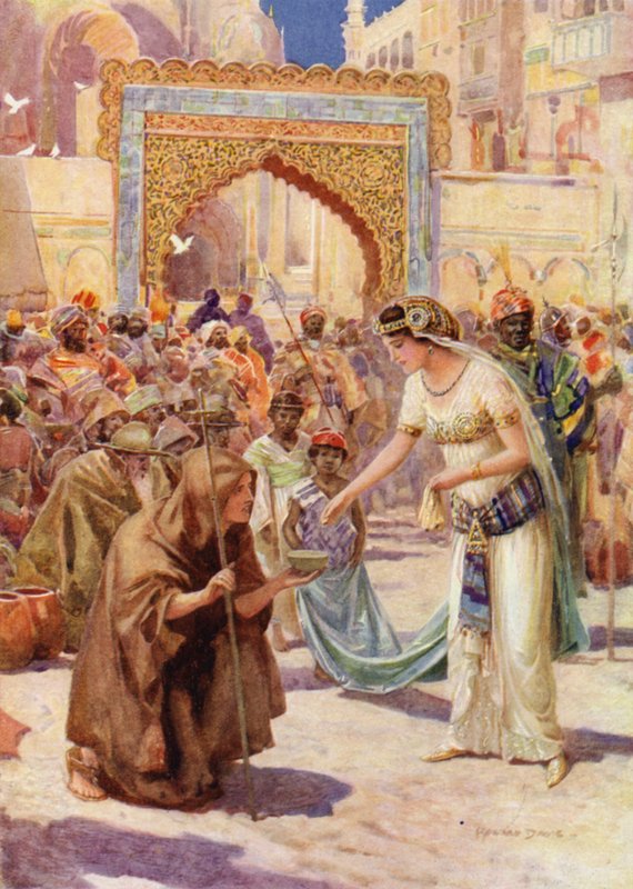 Svatý Jiří a princezna Sabra (barva lito) od Howard Davie