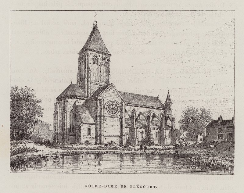 Notre-Dame De Blecourt (rytina) od Hubert Clerget