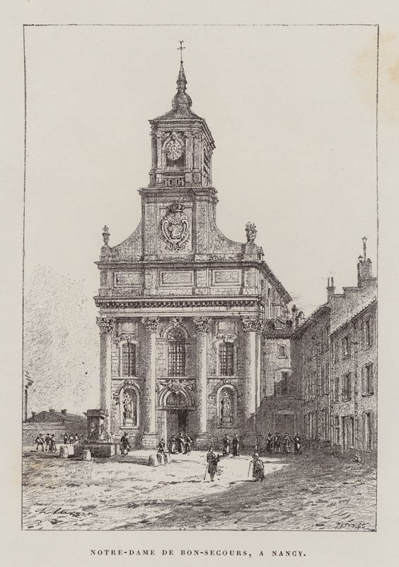Notre-Dame De Bon-Secours, Nancy (rytina) od Hubert Clerget