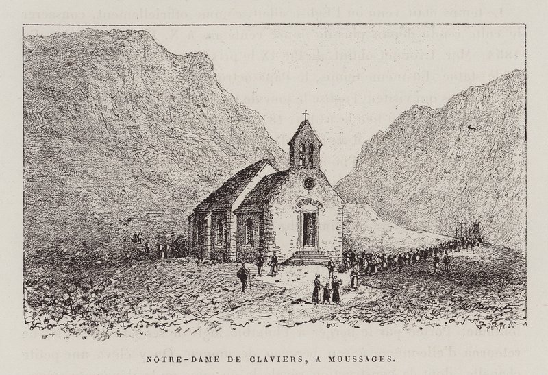 Notre-Dame De Claviers, A Moussages (rytina) od Hubert Clerget