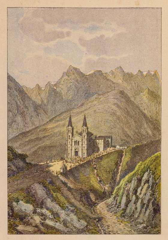 Notre-Dame De La Salette (barevná litografie) od Hubert Clerget