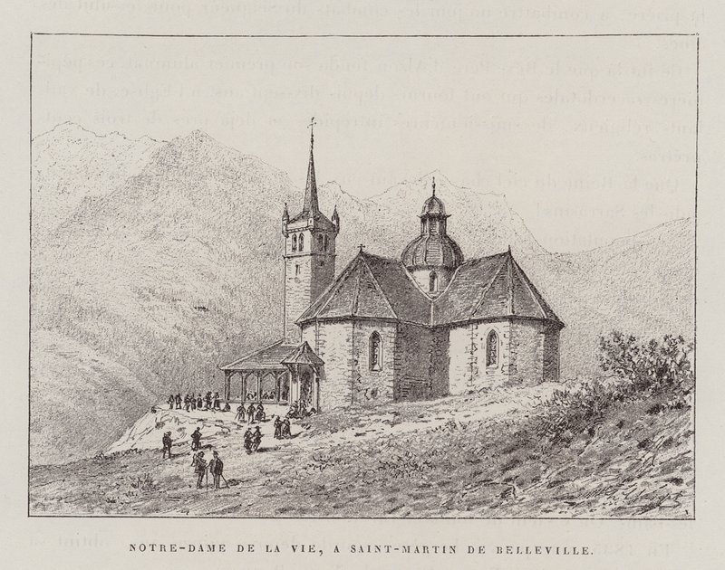 Notre-Dame De La Vie, A Saint-Martin De Belleville (rytina) od Hubert Clerget