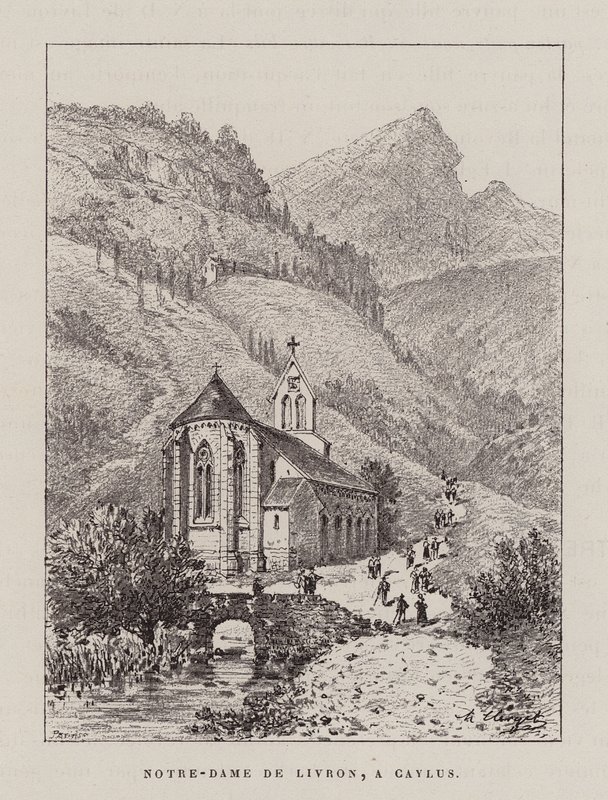 Notre-Dame De Livron, A Caylus (rytina) od Hubert Clerget