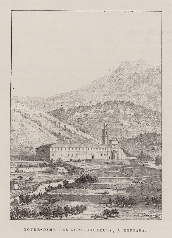 Notre-Dame Des Sept-Douleurs, A Corbara (rytina) od Hubert Clerget