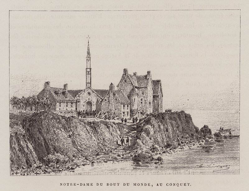 Notre-Dame Du Bout Du Monde, Au Conquet (rytina) od Hubert Clerget