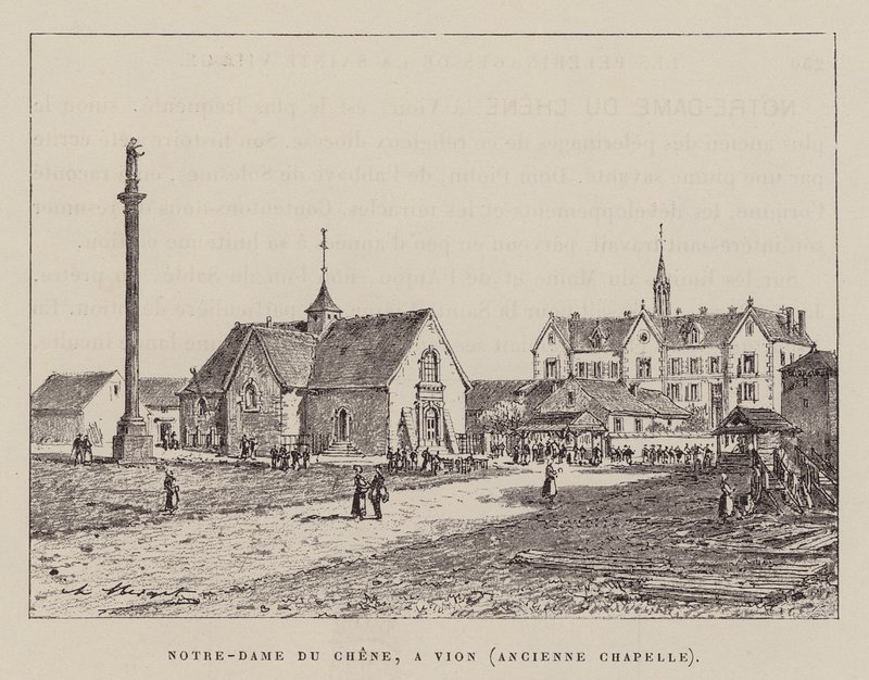 Notre-Dame Du Chene, A Vion, Ancienne Chapelle (rytina) od Hubert Clerget