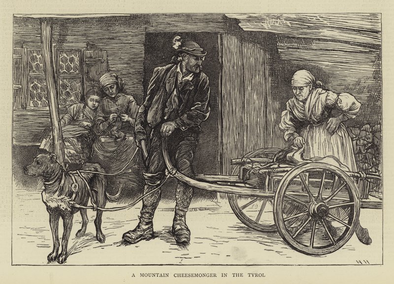 Horský sýrař v Tyrolsku od Hubert von Herkomer