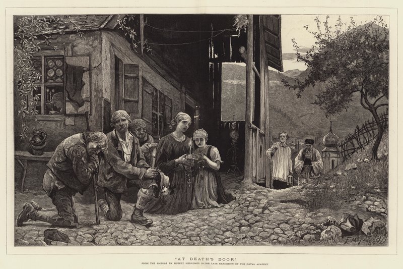 U dveří smrti od Hubert von Herkomer