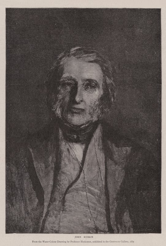 John Ruskin od Hubert von Herkomer