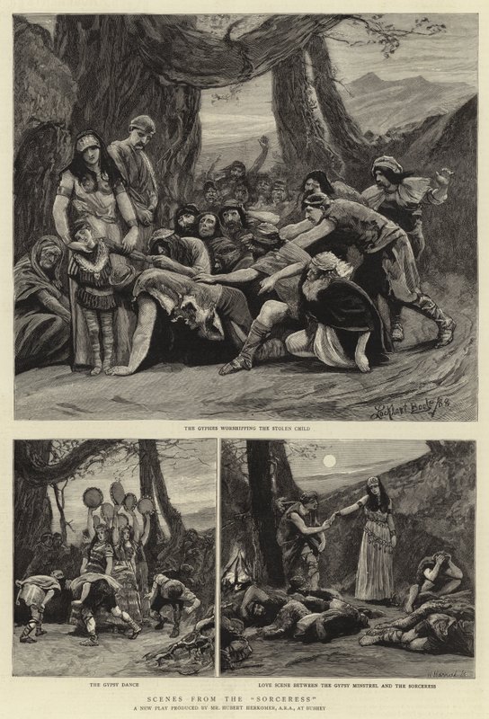 Scény z Čarodějky od Hubert von Herkomer
