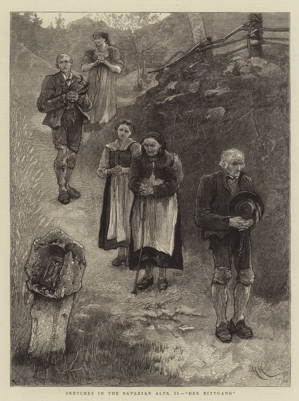 Skici v Bavorských Alpách, II, Der Bittgang od Hubert von Herkomer