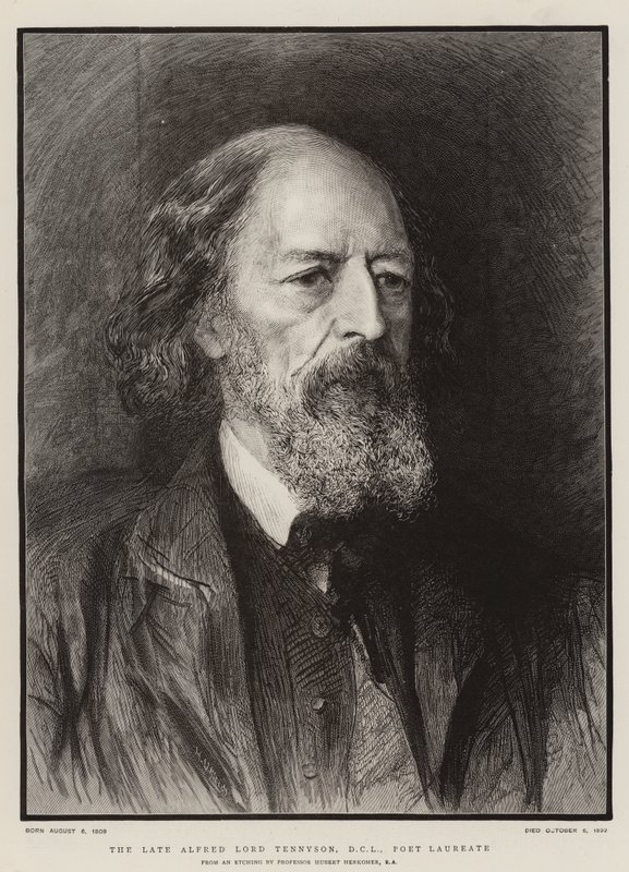 Zesnulý Alfred Lord Tennyson, DCL, laureát básníka od Hubert von Herkomer
