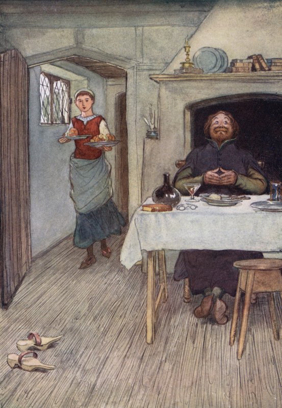 Ilustrace pro Veselé paničky z Windsoru od Hugh Thomson