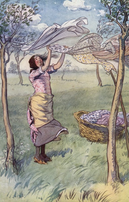 Ilustrace pro Veselé paničky z Windsoru od Hugh Thomson