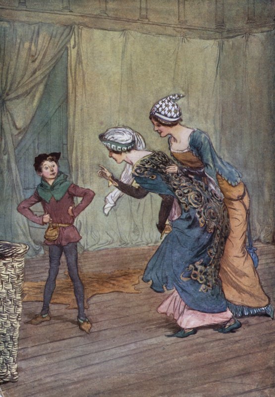 Ilustrace pro Veselé paničky z Windsoru od Hugh Thomson