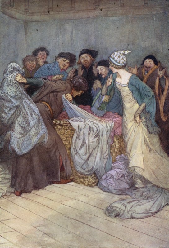 Ilustrace pro Veselé paničky z Windsoru od Hugh Thomson