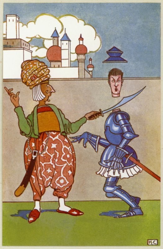 Decapitated vyrážka Sir Tush (litho) od Hugh Chesterman
