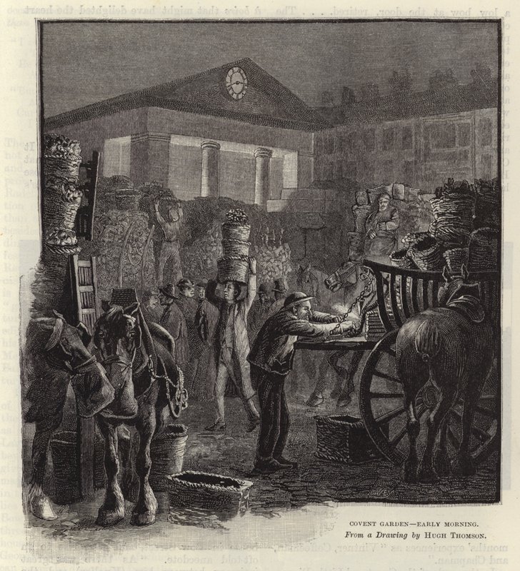 Covent Garden - brzy ráno od Hugh Thomson