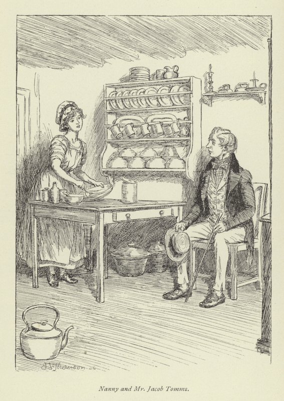 Ilustrace pro Amose Bartona od George Eliota od Hugh Thomson