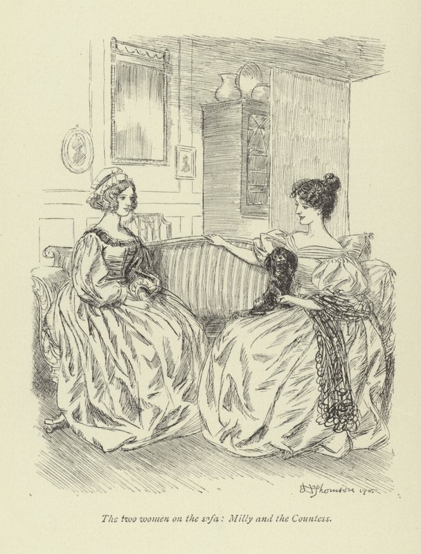 Ilustrace pro Amose Bartona od George Eliota od Hugh Thomson