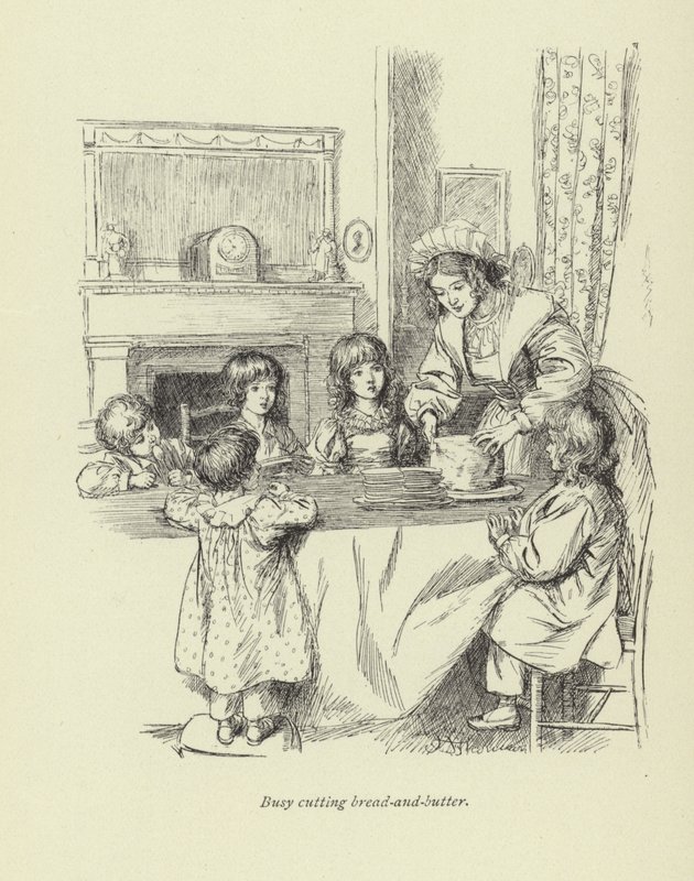 Ilustrace pro Amose Bartona od George Eliota od Hugh Thomson