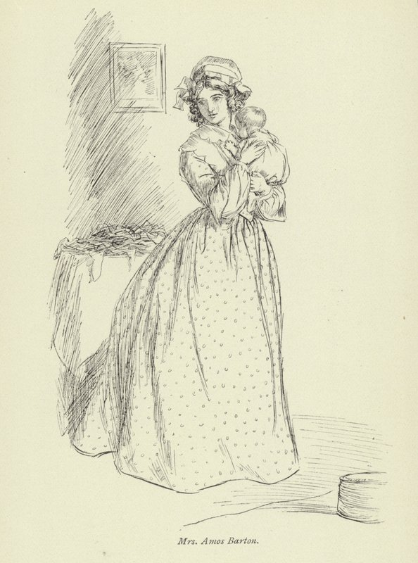 Ilustrace pro Amose Bartona od George Eliota od Hugh Thomson