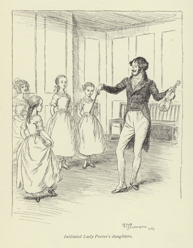 Ilustrace pro Amose Bartona od George Eliota od Hugh Thomson
