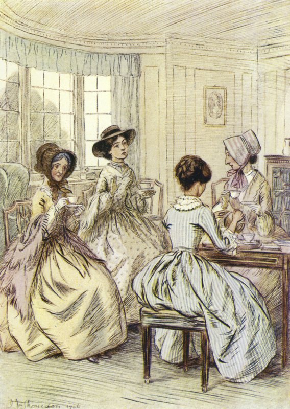 Ilustrace pro Amose Bartona od George Eliota od Hugh Thomson