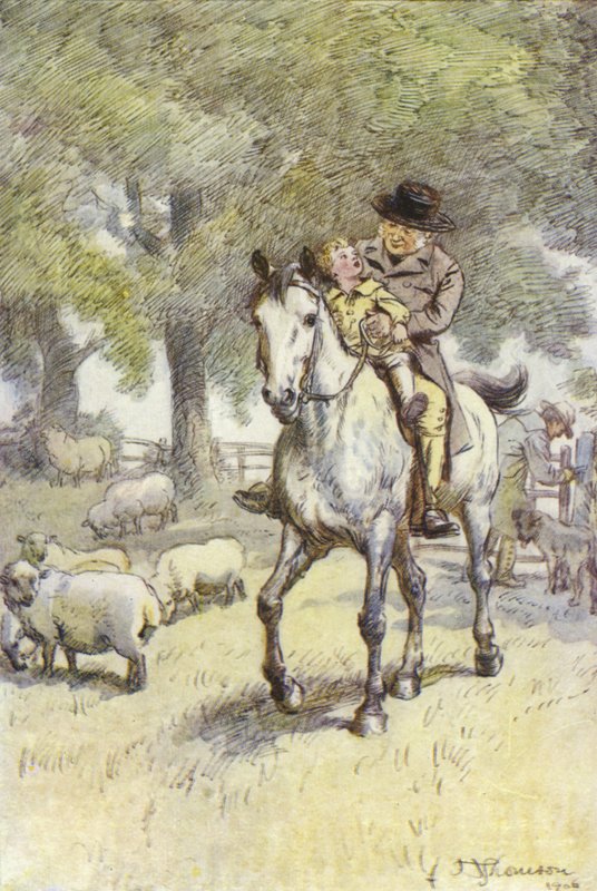 Ilustrace pro Amose Bartona od George Eliota od Hugh Thomson