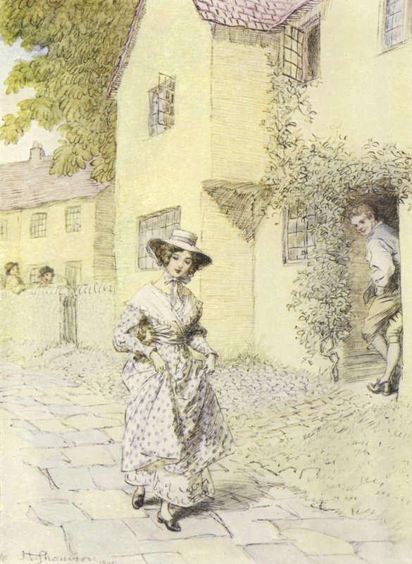 Ilustrace pro Amose Bartona od George Eliota od Hugh Thomson