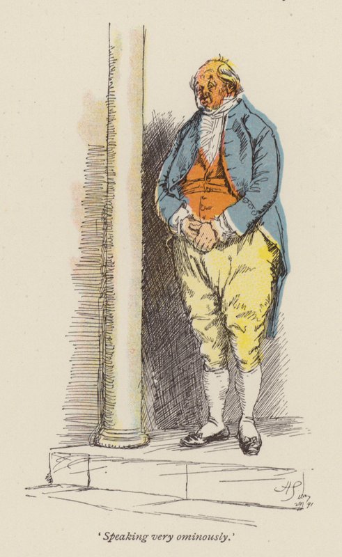 Ilustrace pro Cranford od paní Gaskell (barevná rytina) od Hugh Thomson