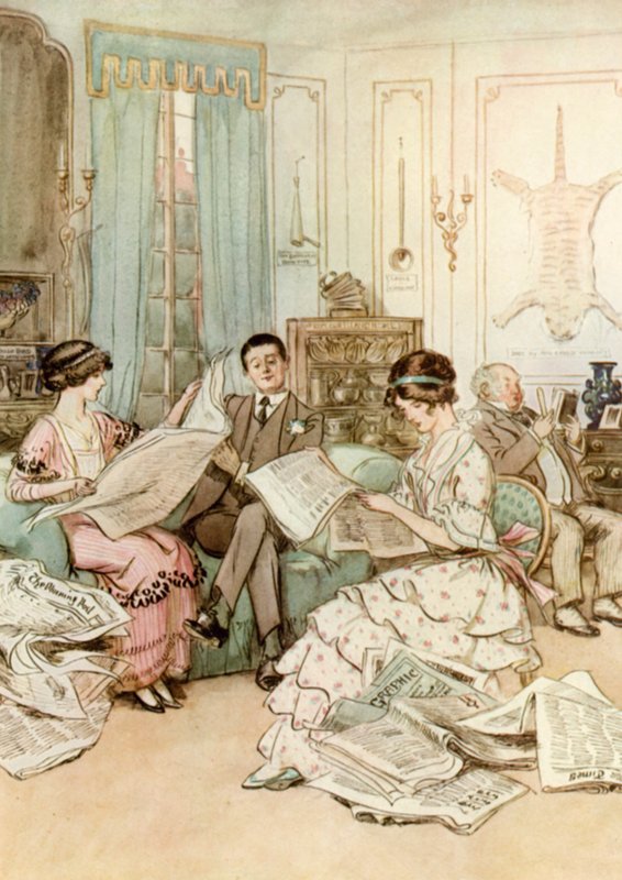 Ilustrace k Obdivuhodnému Crichtonovi od J. M. Barrieho od Hugh Thomson